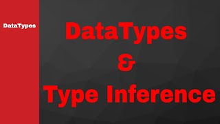 Lecture - 6 |  Data Type and DataType Inference in Swift #Swift #iOS