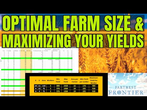 Farthest Frontier - Optimal Farm Size & Maximizing Your Yields