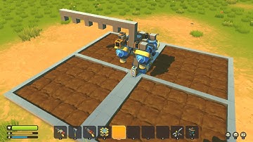 Scrap Mechanic: Simple - automatic field irrigation system #2 - Tutorial - Survival mode