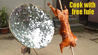 How to make a solar cooker using mirror