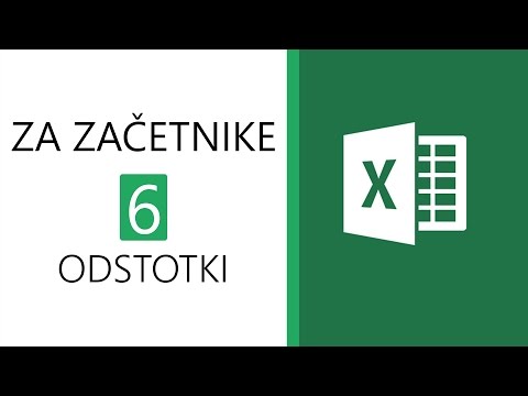 Video: Kako Dodati Odstotke V Excelu