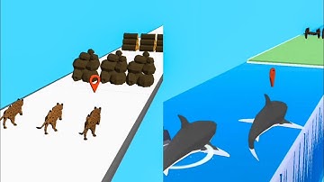 Animal Transform Race - All level Gameplay Android,ios(level 1-4)