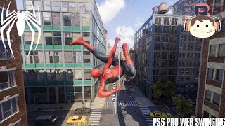Marvel's Spider Man 2 ps5 pro web swinging edit 4K SMOOTH version 2 title and sam raimi suit#editing