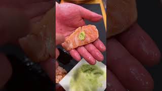 【Salmon】🇯🇵Seared Salmon Nigiri 🍣#shorts