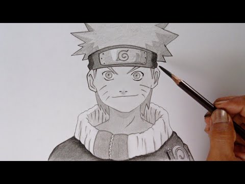 How to draw Naruto Uzumaki (Naruto anime) - Sketchok easy drawing guides