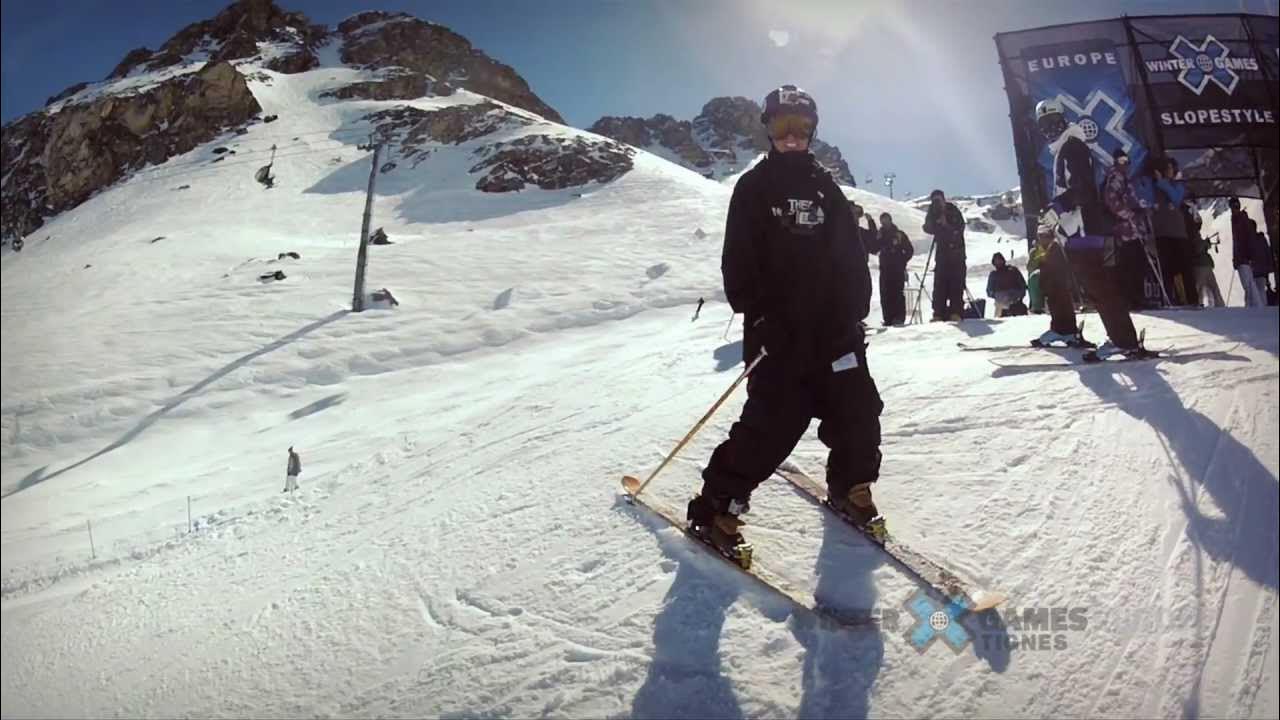 GoPro HD Tom Wallisch Slopestyle TV Course Preview Winter X Games