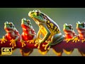 Explore the fascinating world of frogs in this 4k uwith relaxing music