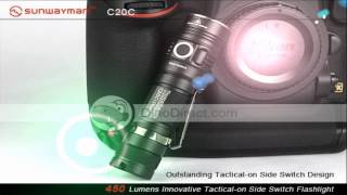 Sunwayman C20C 450 Lumens Cree Tacticalon Side Switch Flashlight
