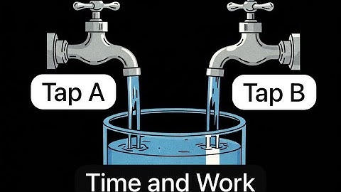 Time and Work Question Two taps A and B fill an overhead water tank in 12 hours and 8 hours