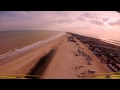 Flight on the beach.