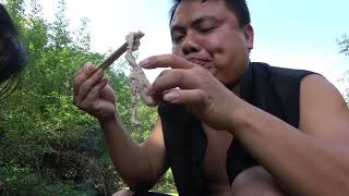 Survival Skills: Primitive Skills Catch Big Fish At River - Cooking Big Fish For Food