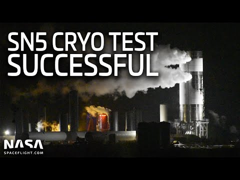 SpaceX Boca Chica - Starship SN5 Cryo Test - Sights and Sounds