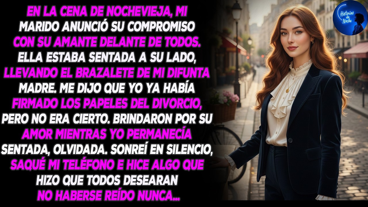 En Nuestra Cena De Nochevieja, Mi Esposo Anunció Su Compromiso Con Su Amante; Ella Era...