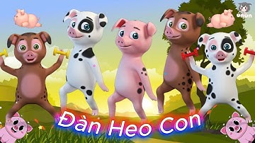 Heo Con Sắc Màu - Đàn Heo Con | Ú Na Ú Nần | Hoạt Hình Heo Nhảy Triệu View Mới Nhất