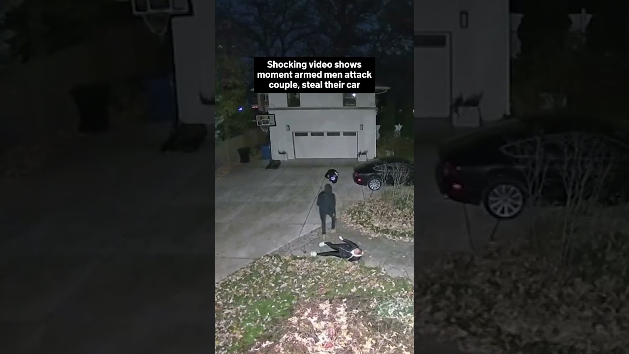 Shocking Video Shows Moment Armed Men Attack Chicago Couple Point Guns To Steal Their Car