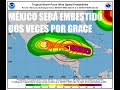 URGENTE: GRACE  ya es huracán y va directo hacia la península de Yucatán , México. Hay alerta !