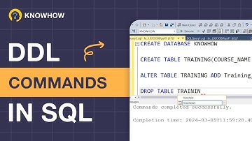 SQL DDL(Data Definition Language) Commands: A Practical Approach