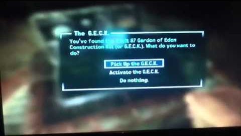 Activating the G.E.C.K. (Fallout 3)