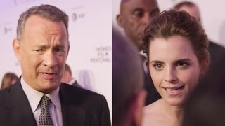 Tom Hanks and Emma Watson talk social media