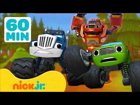 Вспыш И Чудо-Машинки | Крушила И Огурчик Против Марафона Вспыша! 1 Час | Nick Jr. Cyrillic