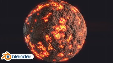 Procedural Lava Rock Material (Blender Tutorial)