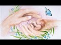 baby art, embryo, pregnant, watercolor, pregnancy art, baby crafts, prophetic art, creativity,