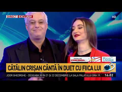 Cătălin Crișan și Fiica Lui Daria Duet In Premieră Intr O Emisiune De Televiziune Video Youtube