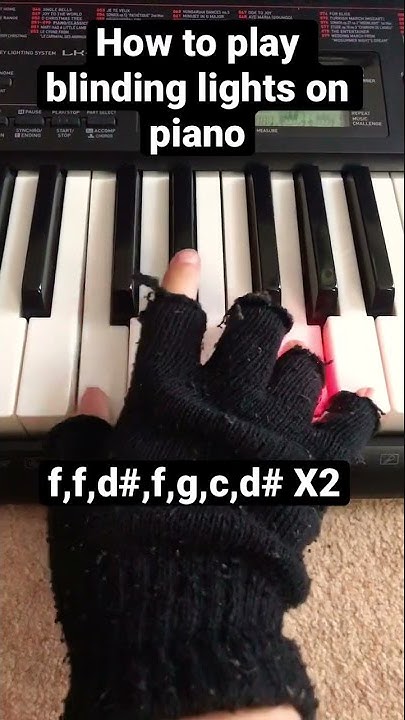 How to play blinding lights on piano - YouTube