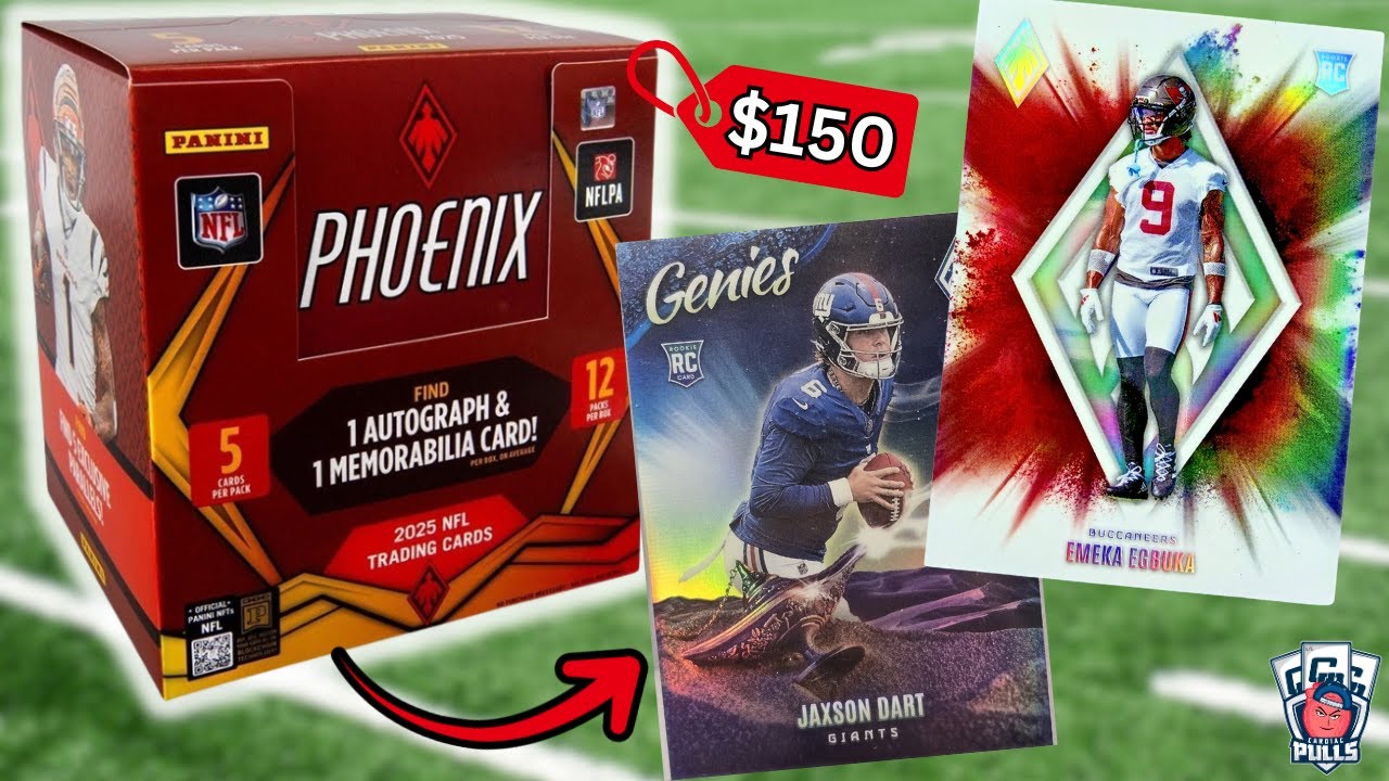 $150 for an Auto?! 🚨2025 PHEONIX FOOTBALL HOBBY PREFERRED BOX!🚨
