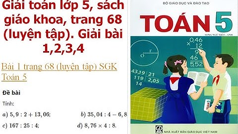 Toán lớp 5 bài 1 2 3 trang 68