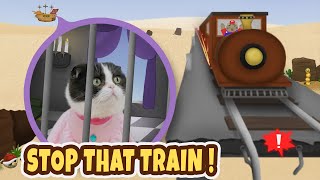 Stop That Train From CRASHING! | Super Mario Cat Bros