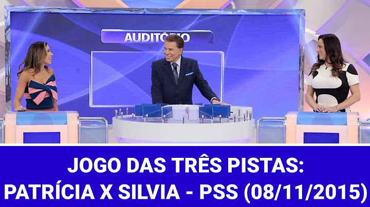 Jogo das Três Pistas: Patrícia X Silvia - Programa Silvio Santos (08/11/2015)