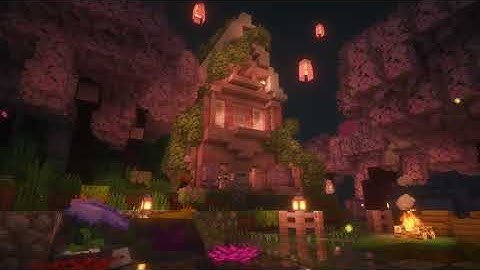 cozy minecraft vibes with rain sounds