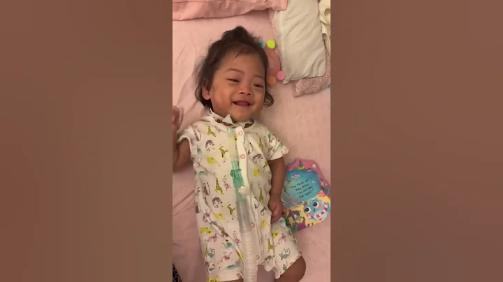 Goodnight baby girl. Before & after pyjamas. Tracheostomy baby. #shorts #youtubeshorts #youtube