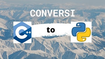 Conversi codingan c++ ke python