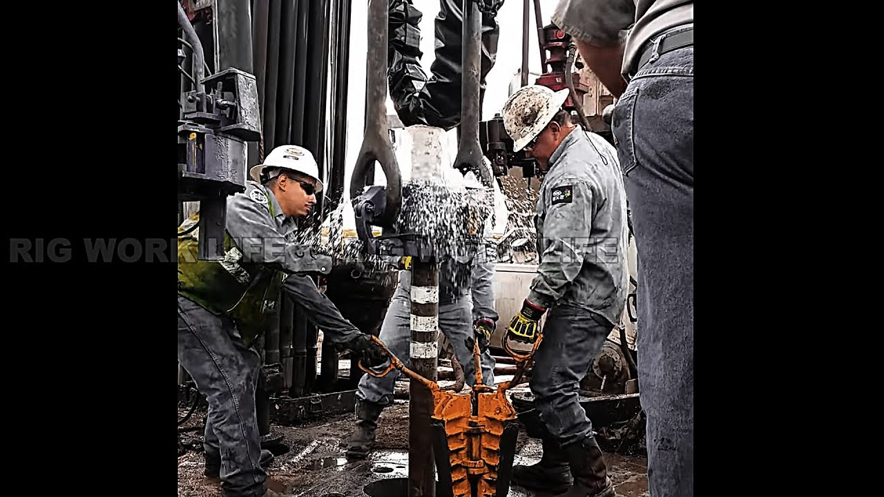 Casing Run 4 _1/2#rig #ad #drilling #oil #tripping #casing - YouTube