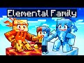 Having a SECRET ELEMENTAL FAMILY in Minecraft!