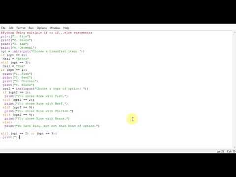 Python Using multiple if or if...else statements - YouTube