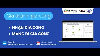 Hướng dẫn Tính giá thành Gia công (Áp dụng Thông tư 200) - Chiều 09/10 Hướng dẫn Tính giá thành Gia công (Áp dụng Thông tư 200) - Chiều 09/10