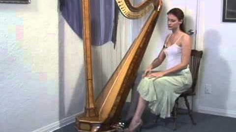 Playing a Harp: Sitting
