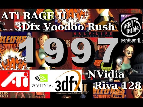 Gaming with 1997 Hardware - ATI Rage II - 3Dfx Voodoo Rush - Nvidia Riva 128