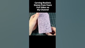 How to Carve REALISTIC Miniature Stones From FOAM #diy #diorama #miniature