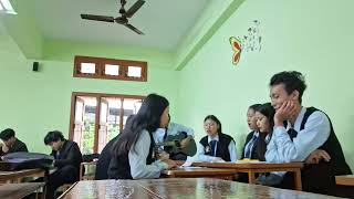 Practicing thr prayer song sfs college 4th semester history department 