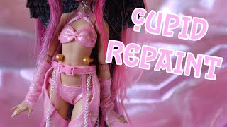 Cybercupid | Valentine's Day Repaint | OOAK Custom Monster High Doll |