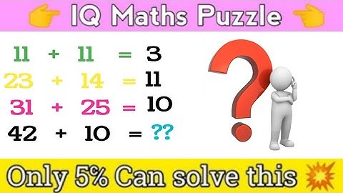 IQ Maths puzzle /#110/Maths Puzzle With Answer //#logicalreasoning #logical #iqtest #mathspuzzles