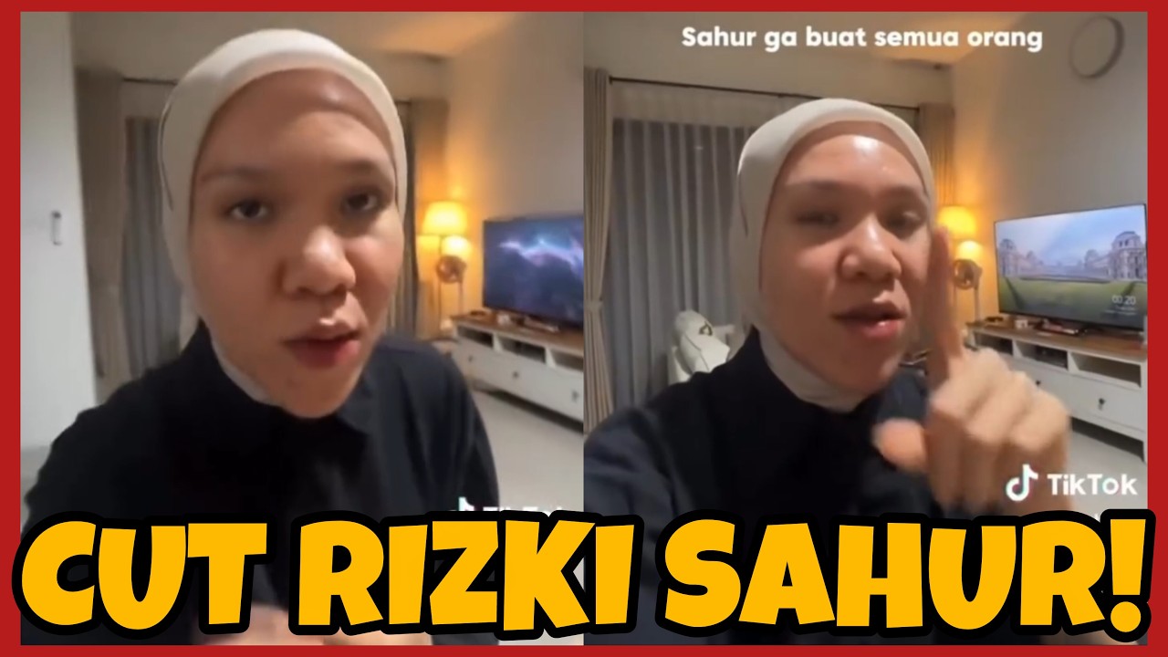 CUT RIZKI HINA SAHUR, DIKECAM NETIZEN SEBUT 