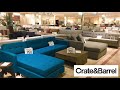 CRATE AND BARREL FURNITURE SOFAS COUCHES ARMCHAIRS TABLES SHOP WITH ME SHOPPING STORE WALK THROUGH