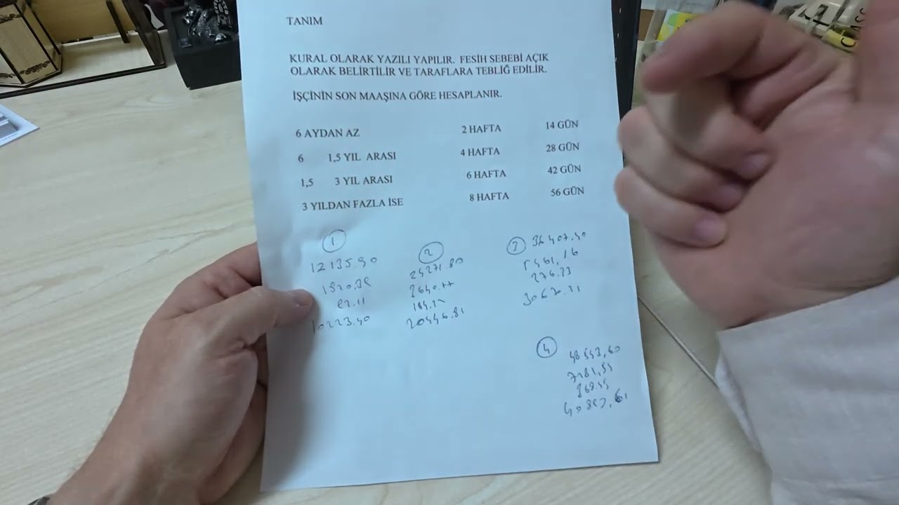 İHBAR TAZMİNATI MİKTARI