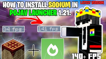 How To Install Sodium In Pojav Launcher 1.21.1 🔥 || how to download sodium whithout crash #minecraft