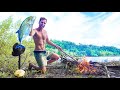 Spearfishing  surviving from the ocean remote indonesia